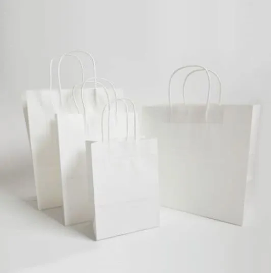 Paper Gift Bags, Paper Bags, Brown Paper Bags, Kraft Paper Bags, Shopping Bags, Retail Merchandise Bags, Paper Bag, Choose Size & Quantity