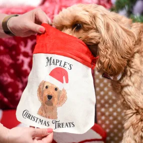 Personalised Dog Christmas Small Gift Bag