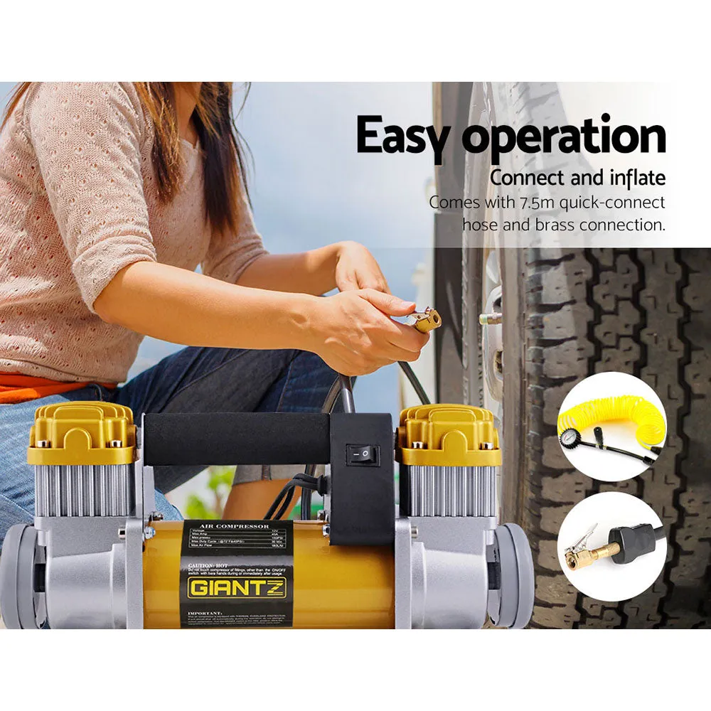 Portable 12V Air Compressor Tyre Inflator deflator 4x4 Car Truck 200L/MIN