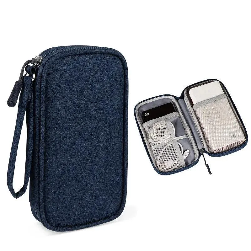 Portable Cable Winder Organizer Waterproof Storage Bag for Power Bank Digital Cable Case Earphone Oxford Cloth Earphone Case