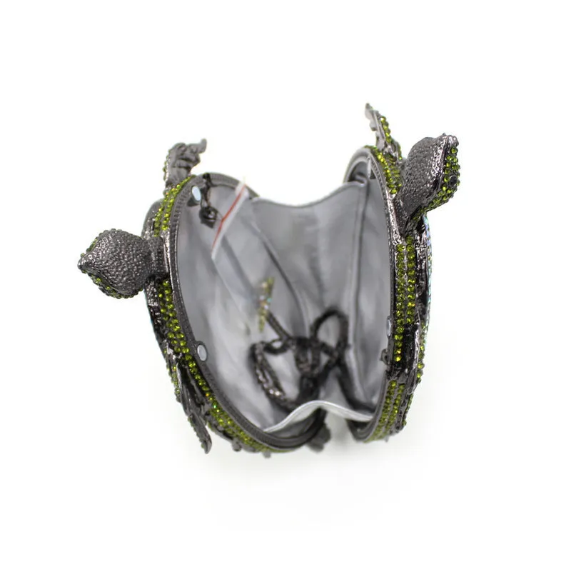 Pre Order:  Turtle Crystal Hard Case Clutch Bag