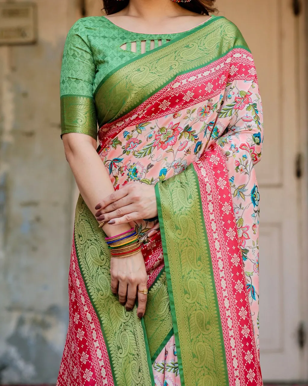 Pure Silk Printed Women's Saree