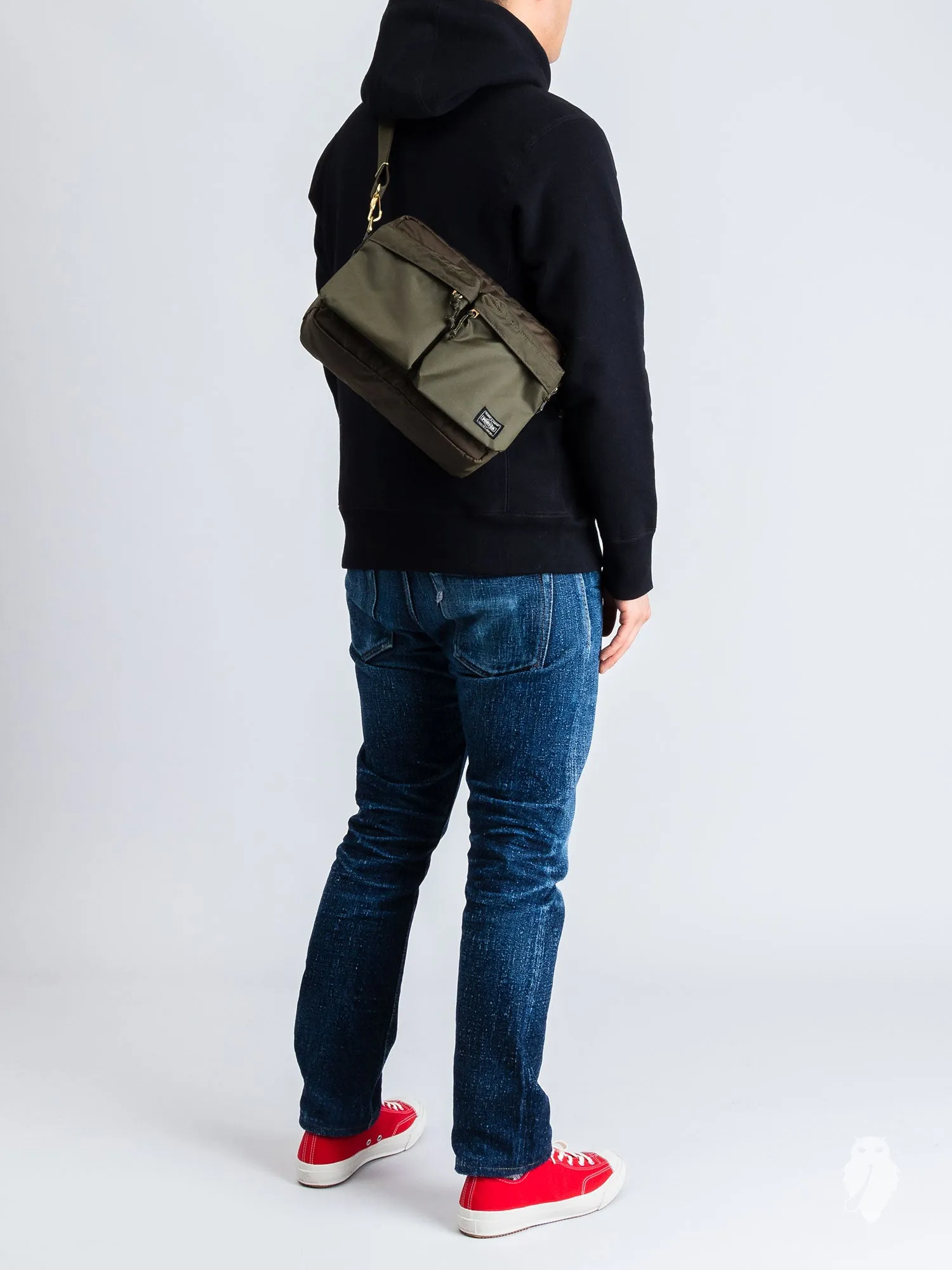 "Force" Shoulder Bag (S) in Olive Drab