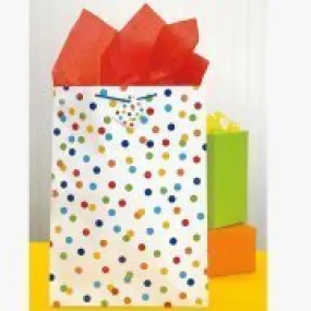 Rainbow Polka Dot Gift Bag