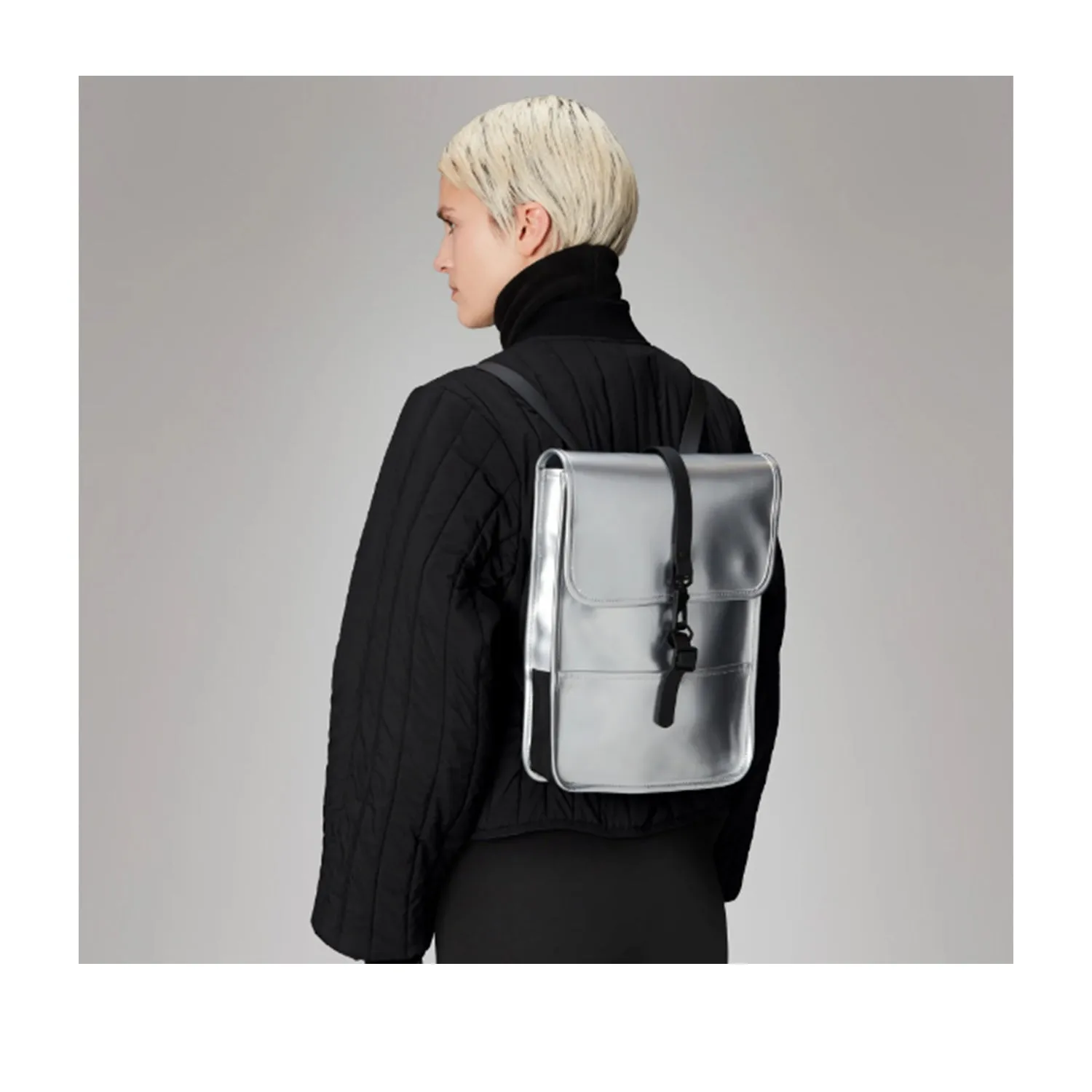 Rains Backpack Micro W3 in Mirror