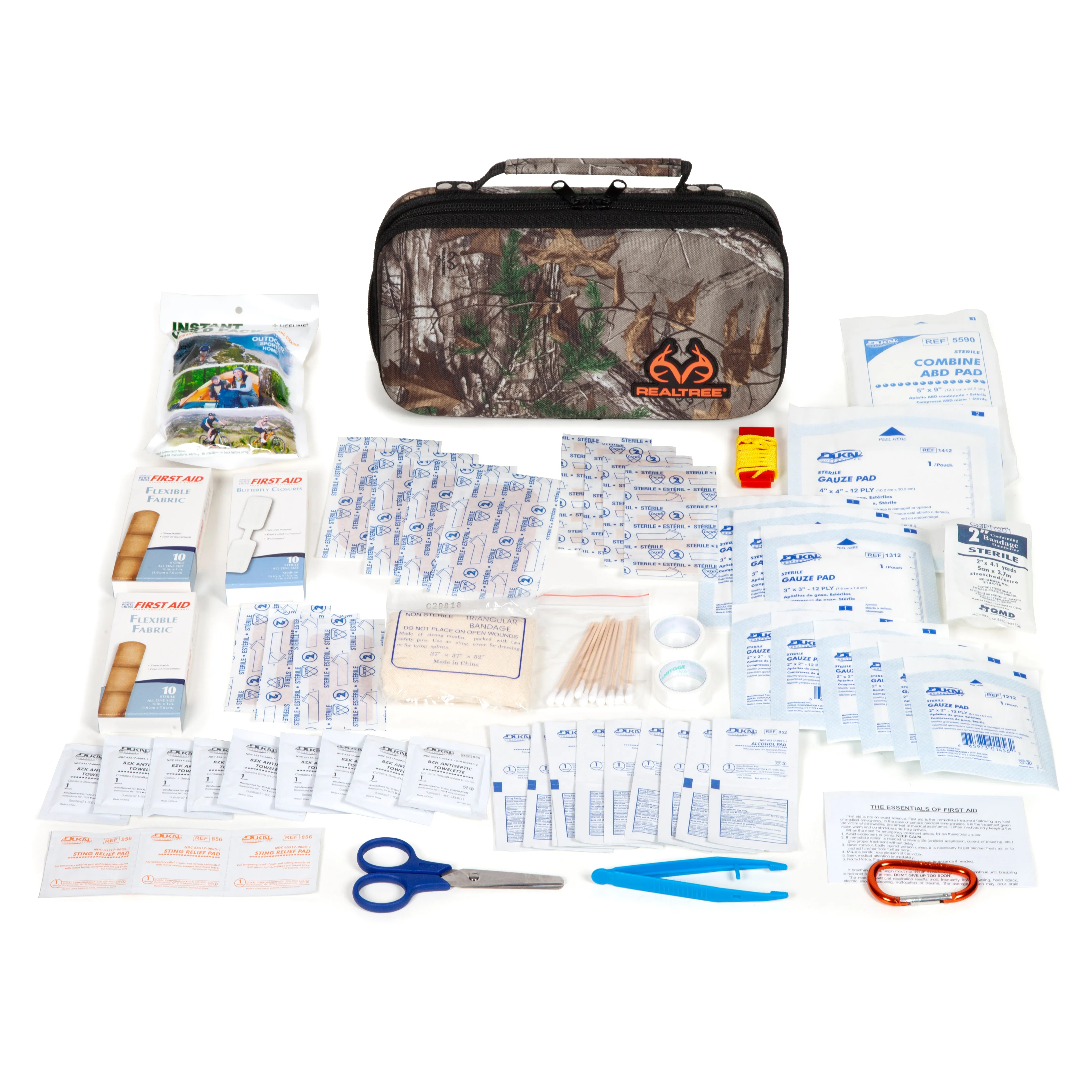 Realtree Deluxe Hard-Shell Foam First Aid Kit - 121 Piece