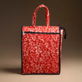 Red - Handcrafted Cotton Shopping Bag 21