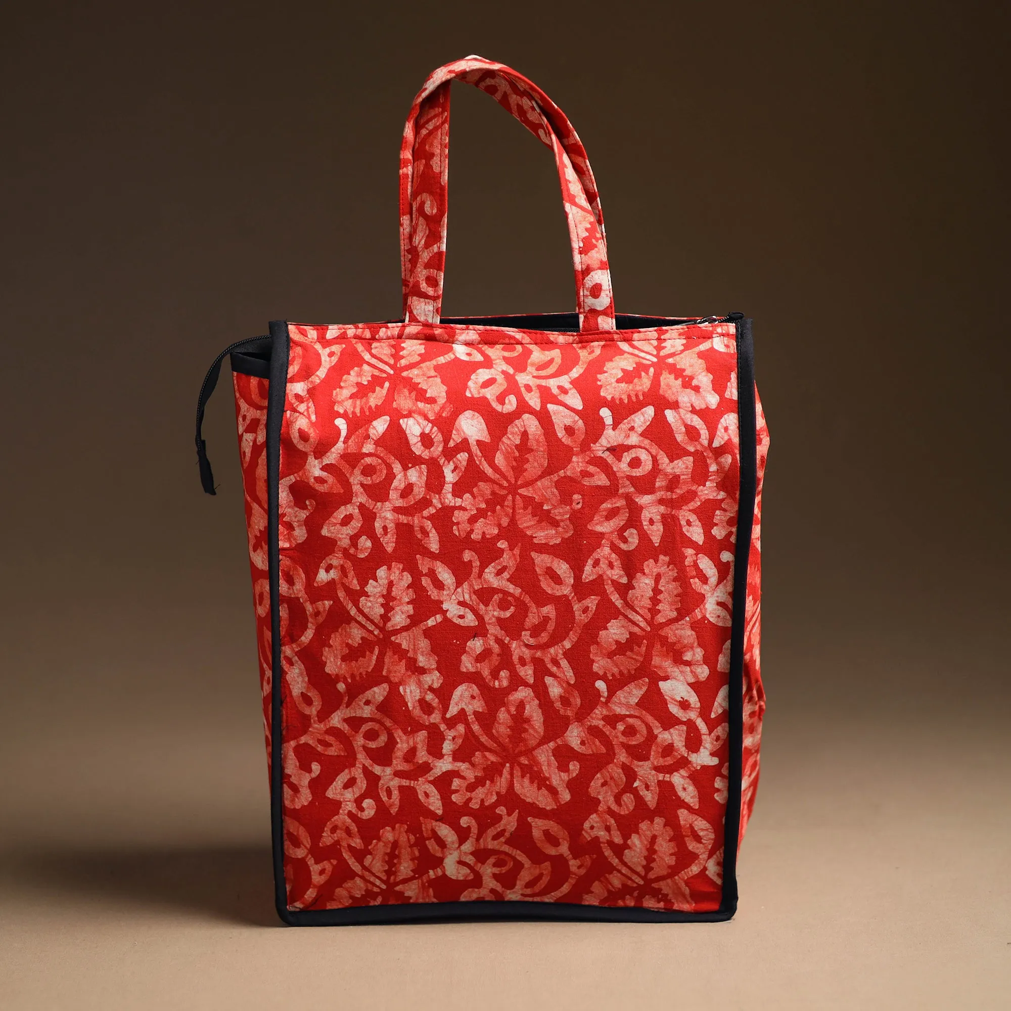 Red - Handcrafted Cotton Shopping Bag 21