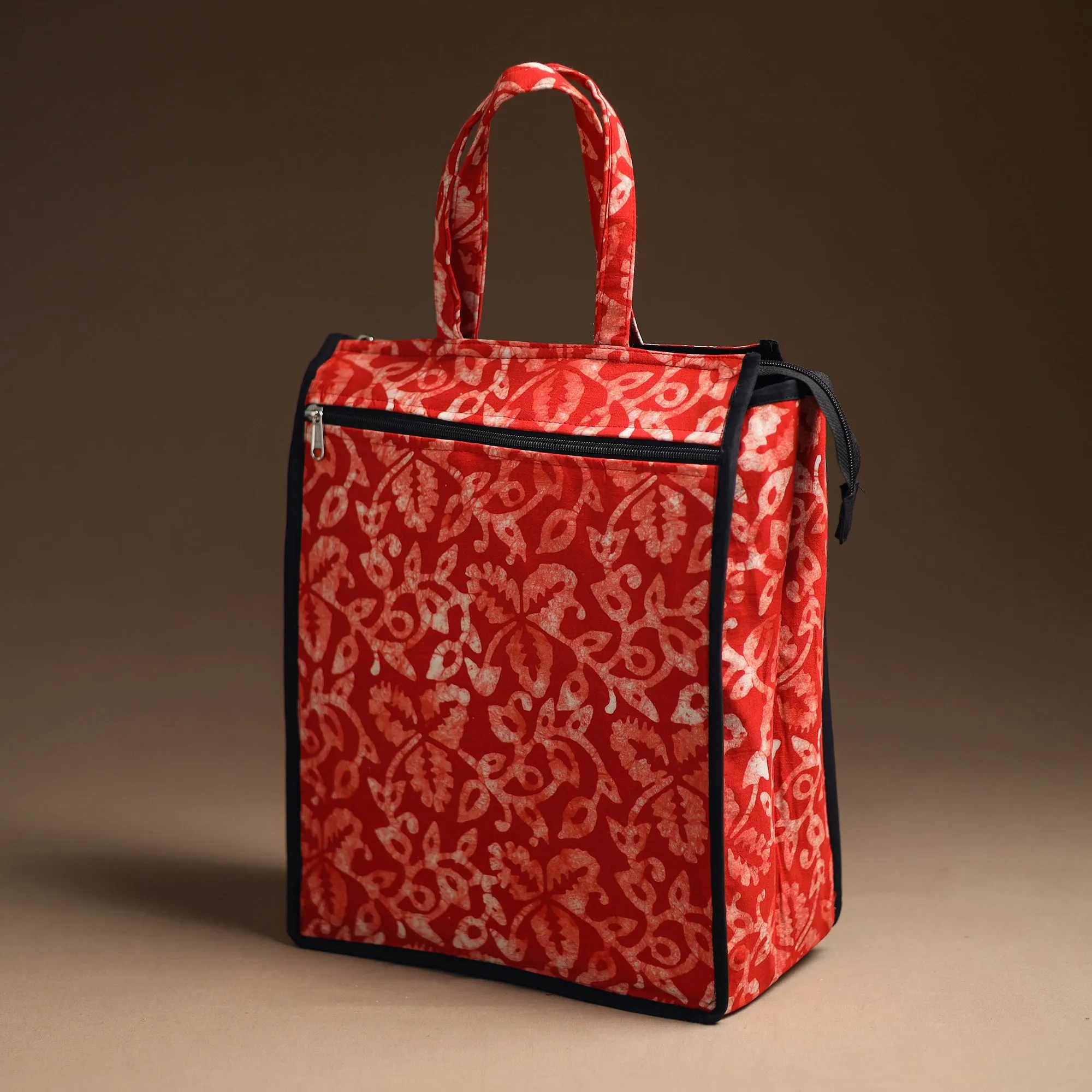 Red - Handcrafted Cotton Shopping Bag 21