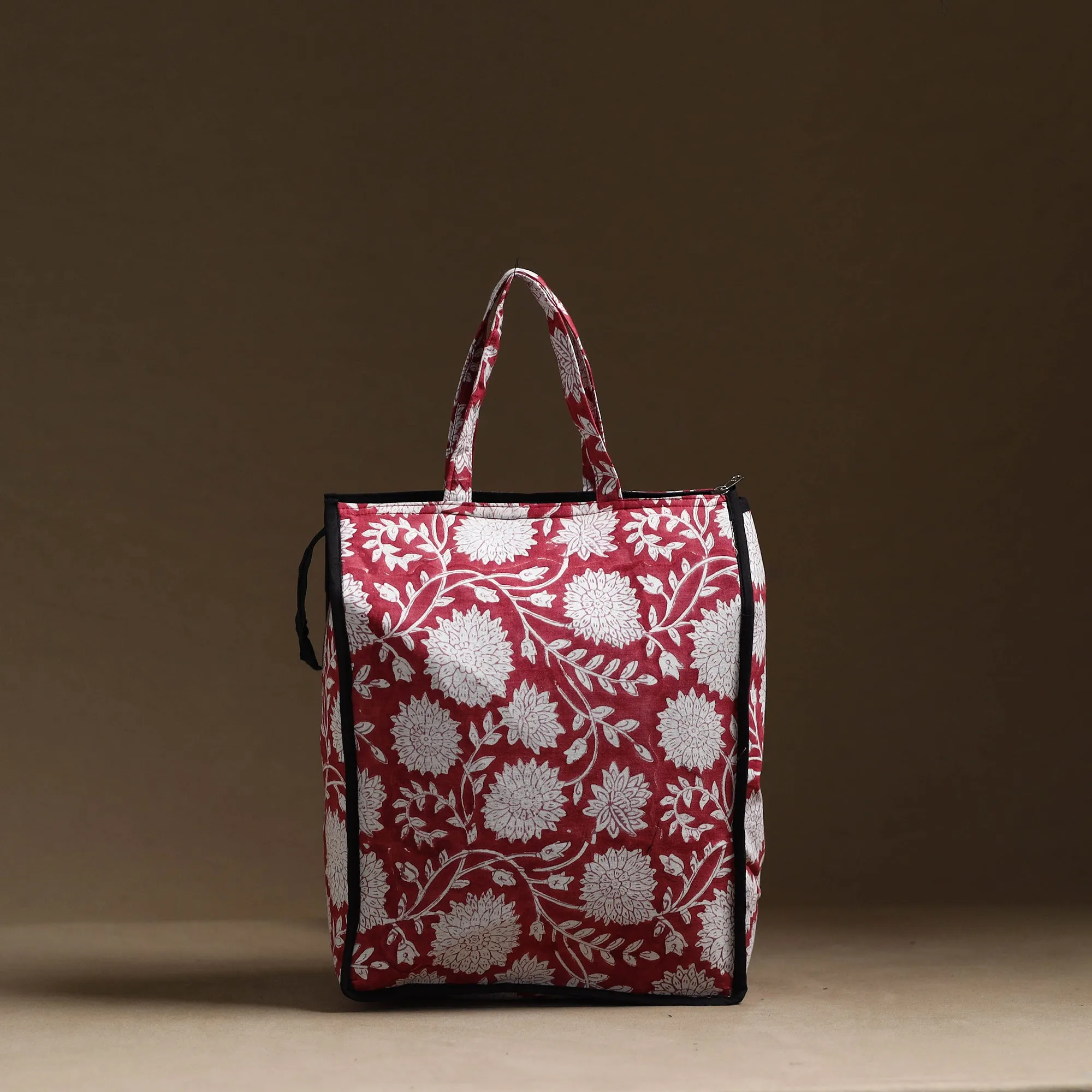 Red - Handmade Cotton Shopping Hand bag 26