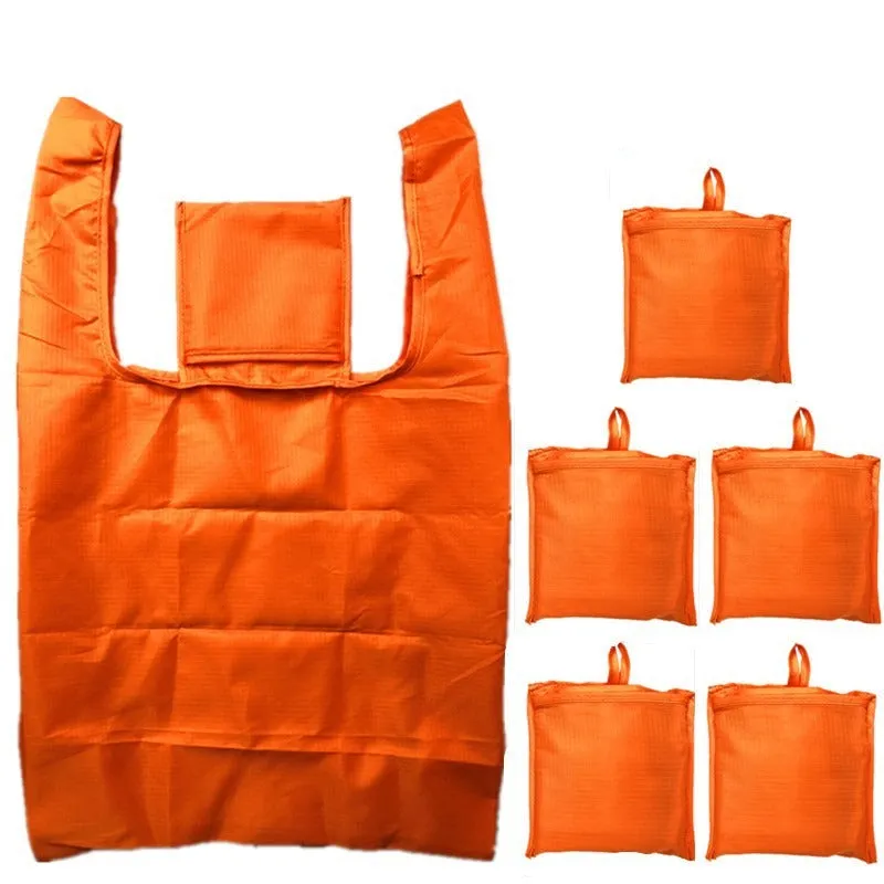 Reusable shopping bag folding portable