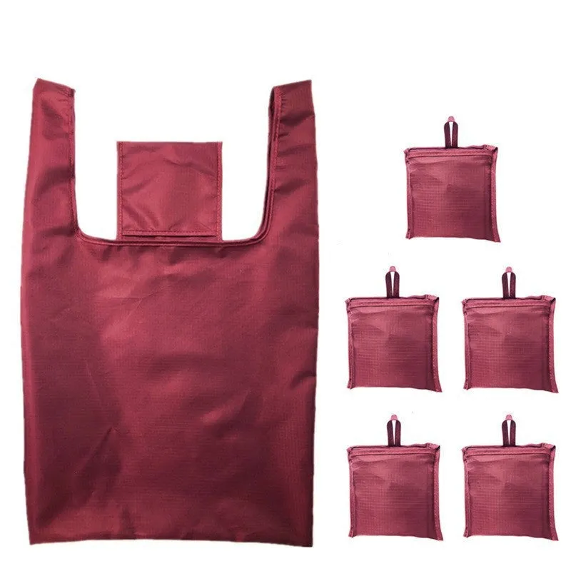 Reusable shopping bag folding portable