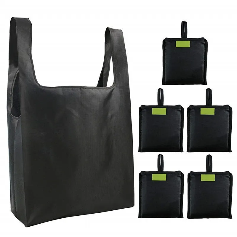 Reusable shopping bag folding portable