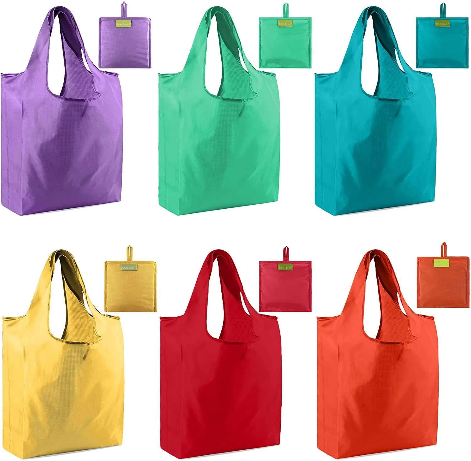 Reusable shopping bag folding portable