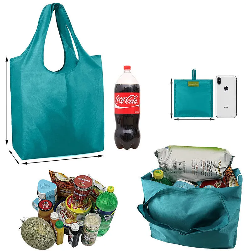 Reusable shopping bag folding portable