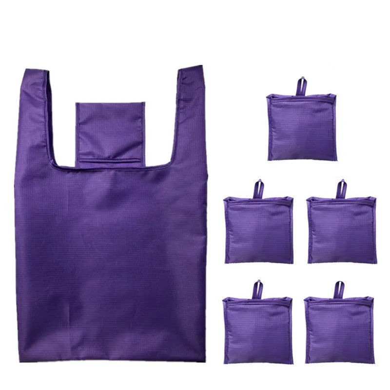 Reusable shopping bag folding portable