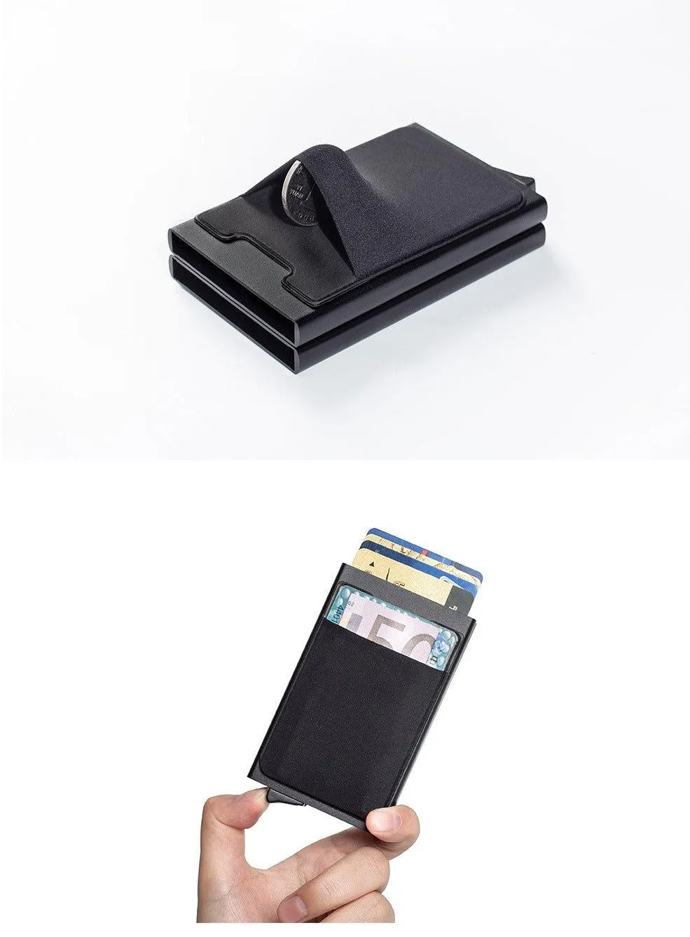 RFID Aluminium Anti-theft Double Holder Credit Card Wallet