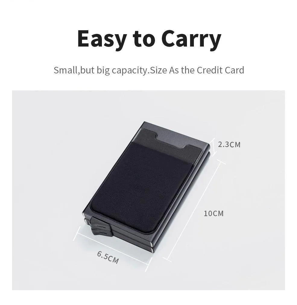 RFID Aluminium Anti-theft Double Holder Credit Card Wallet