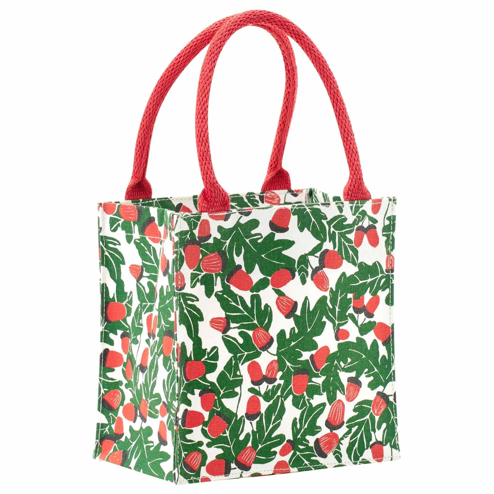 rockflowerpaper - HOLIDAY ACORNS Itsy Bitsy Reusable Gift Bag Tote