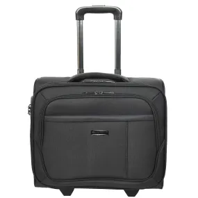 Rolling Pilot Case TSA Lock Laptop Briefcase Cabin Size Business Travel Bag Passenger