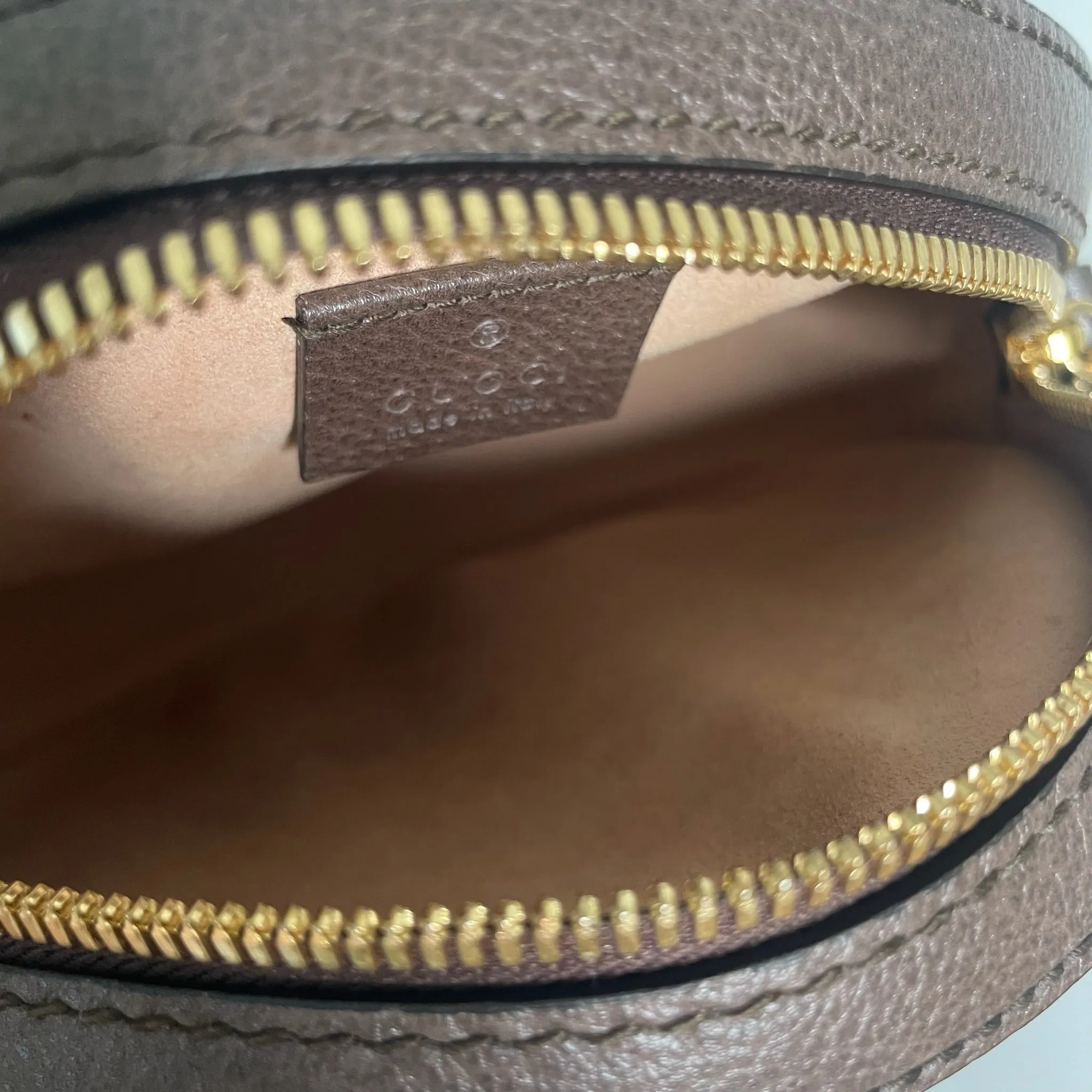 Round Ophidia Crossbody Bag