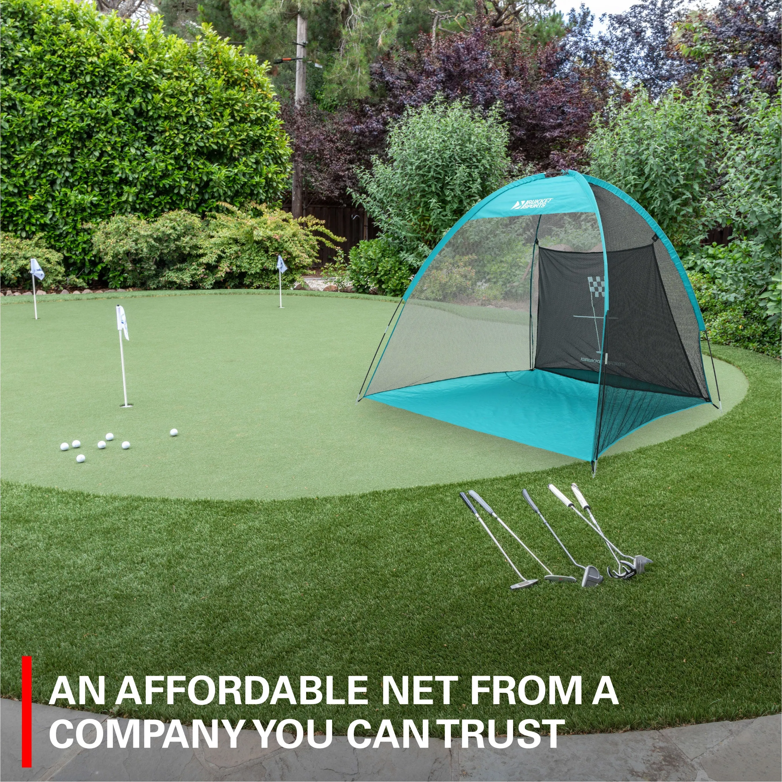 Rukket Sports Tent Design Portable Golf Net (10x6)