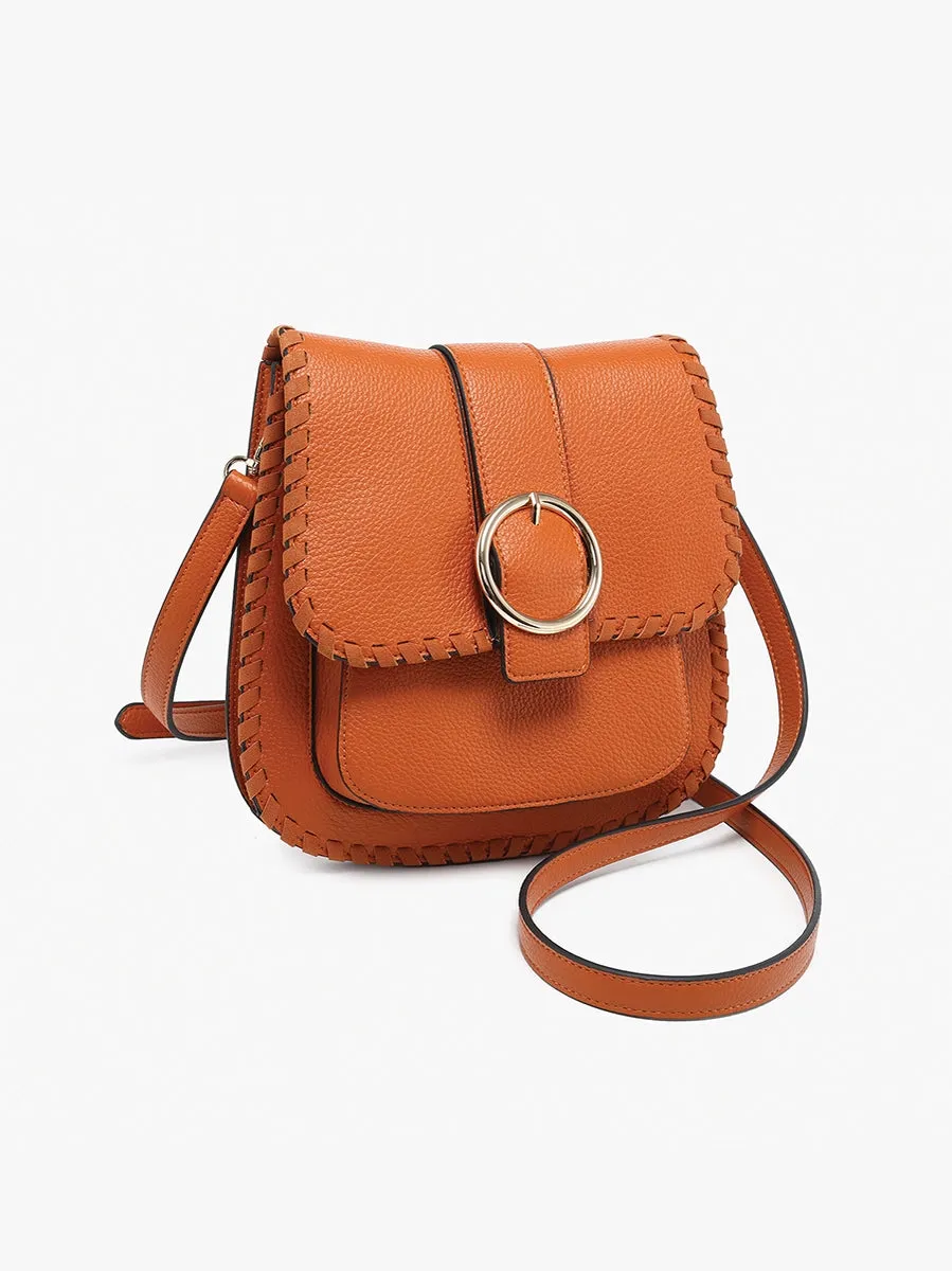 Sandra Buckle Flapover Crossbody