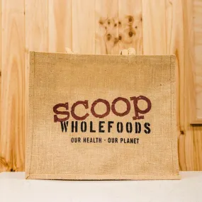 scoop hessian bag large