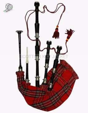 Scottish Highlands - Royal Stewart Bagpipe BAGPIPE ROSEWOOD