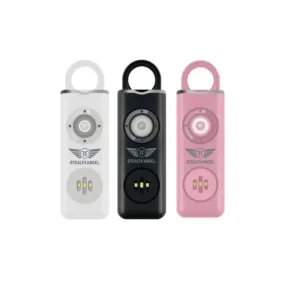 Self Defense Alarm Keychain, LED Flashlight with Strobe Light Rechargeable  Stealth Angel Survival