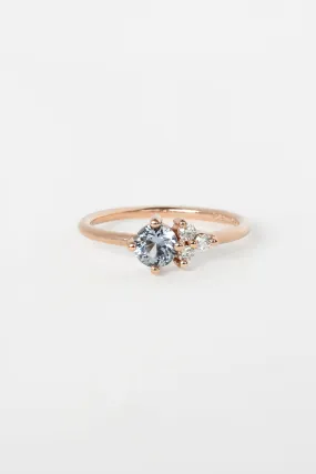 Shooting Star Ring with 0.58ct Montana Sapphire