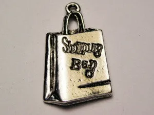 Shopping Bag Genuine American Pewter Charm