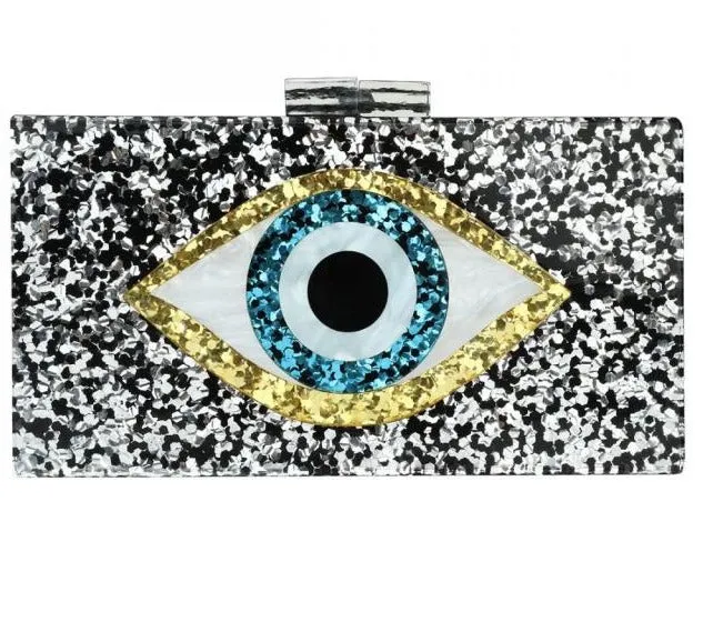 Sparkling Eye Clutch Bag