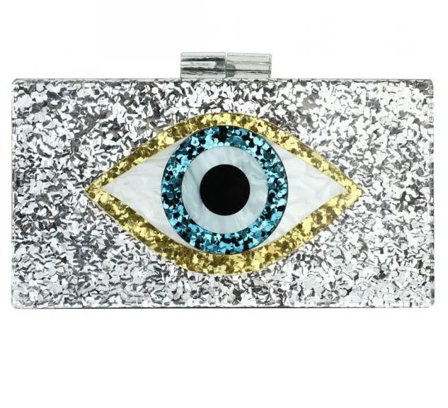 Sparkling Eye Clutch Bag