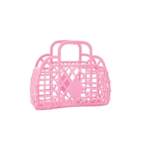 Sun Jellies Retro Basket Mini - Bubblegum Pink