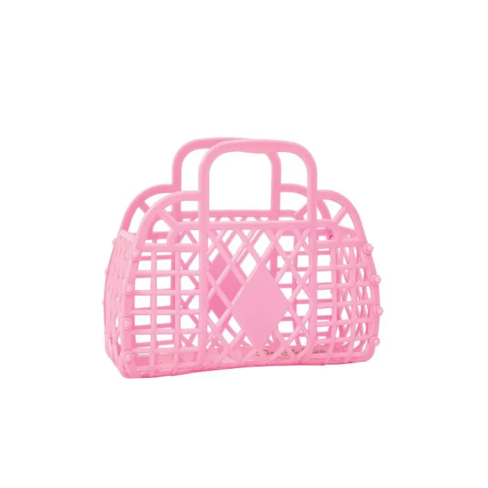 Sun Jellies Retro Basket Mini - Bubblegum Pink