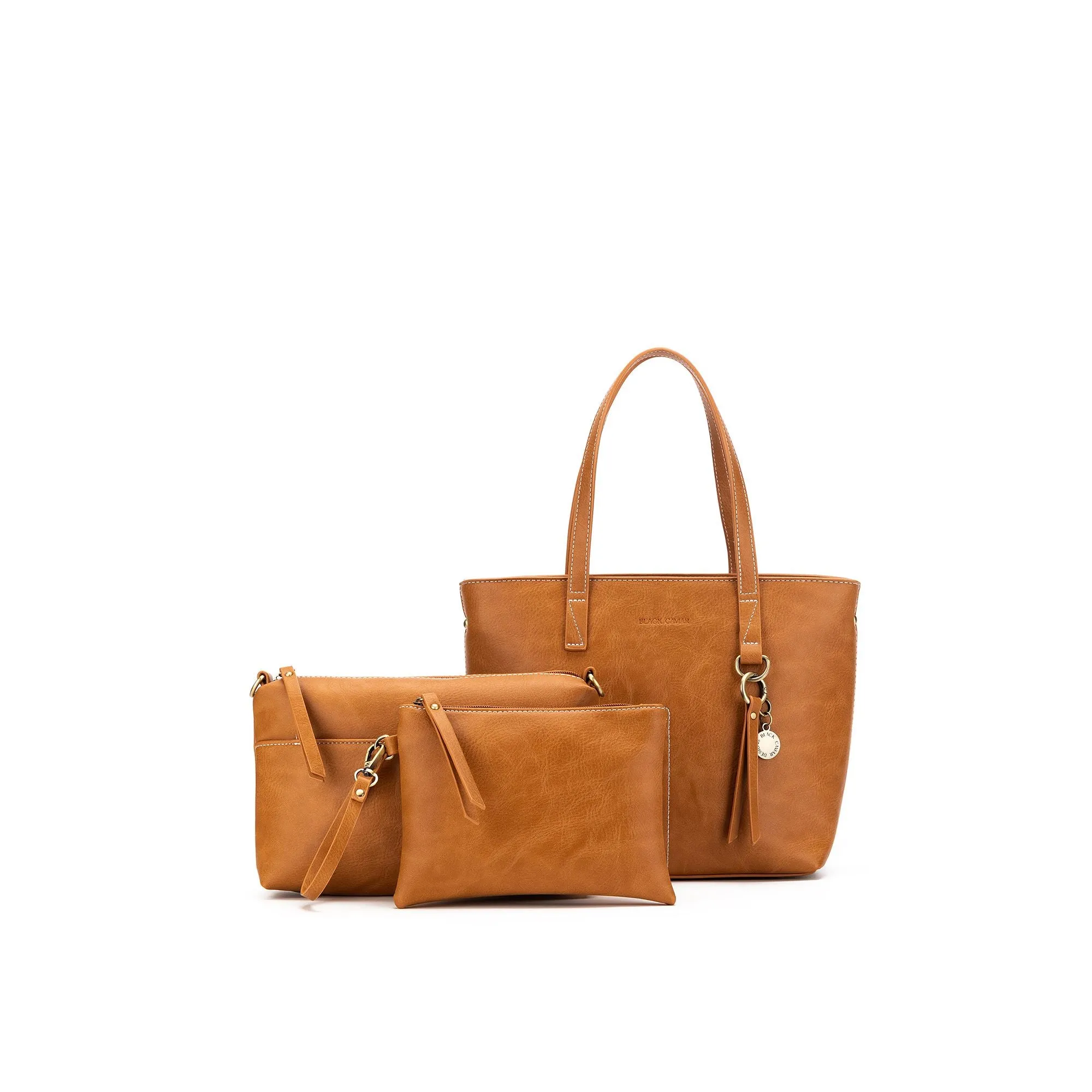 Tara Tan 3 Piece Handbag Set