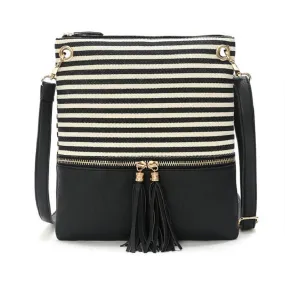 Tassel Zipper Shoulder Crossbody bags