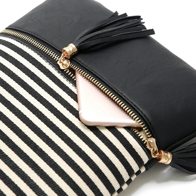 Tassel Zipper Shoulder Crossbody bags