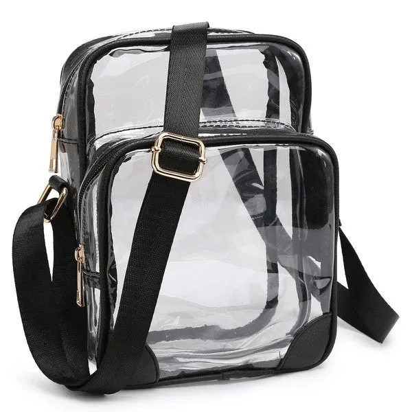 TEEK - See Thru Multi Compartment Crossbody Bag