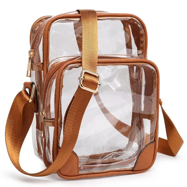 TEEK - See Thru Multi Compartment Crossbody Bag