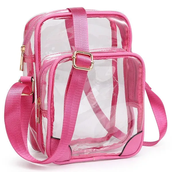 TEEK - See Thru Multi Compartment Crossbody Bag