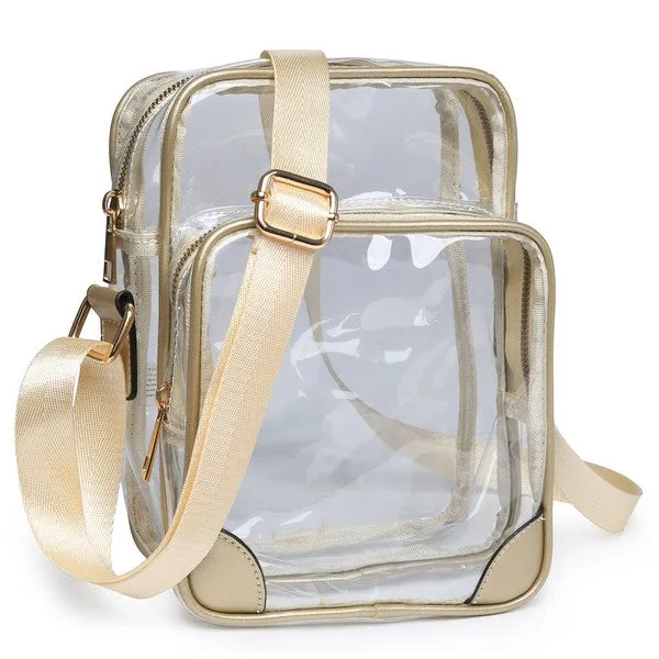 TEEK - See Thru Multi Compartment Crossbody Bag