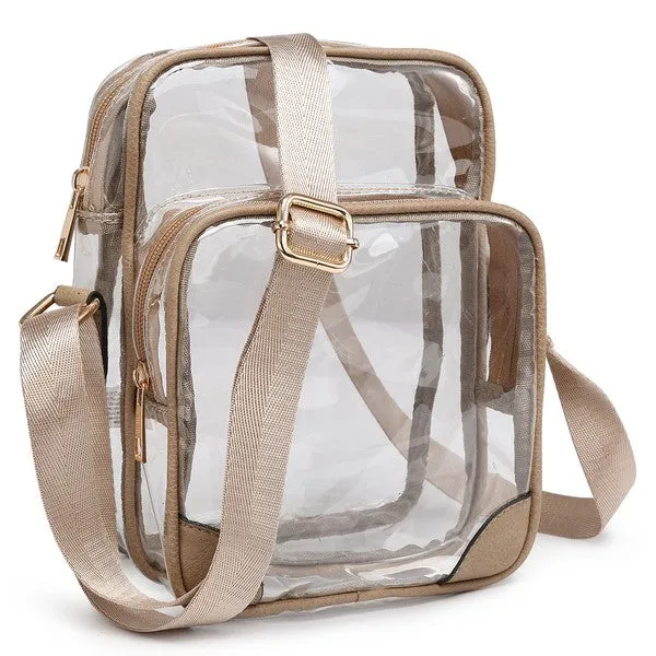 TEEK - See Thru Multi Compartment Crossbody Bag