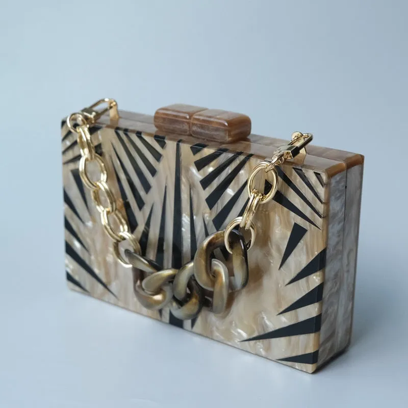 TEEK - Striped Safari Clutch