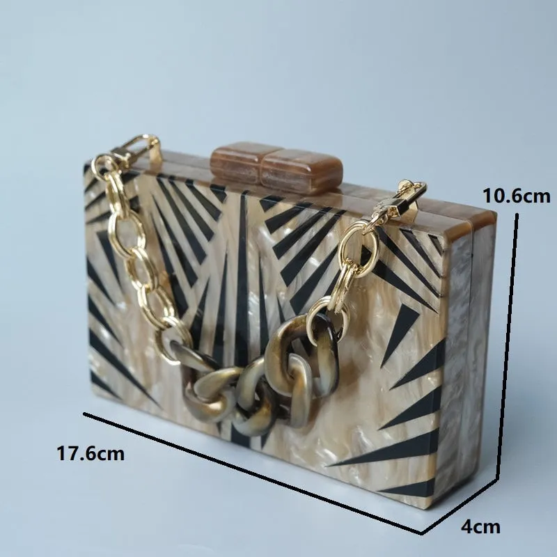 TEEK - Striped Safari Clutch