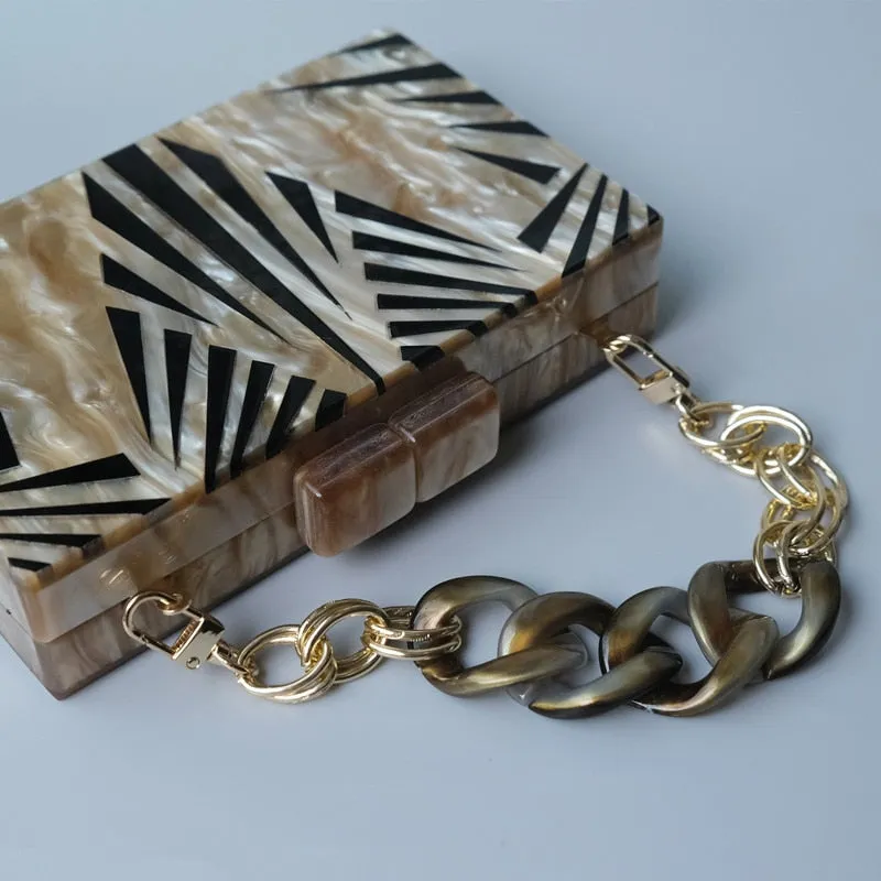 TEEK - Striped Safari Clutch