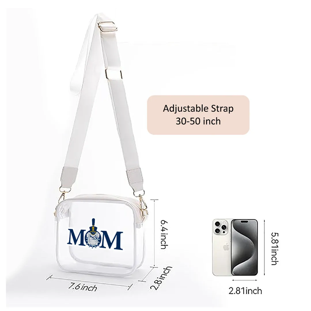 The Citadel, Mom Spike, Crossbody Clear Bag for Concerts with Adjustable Strap