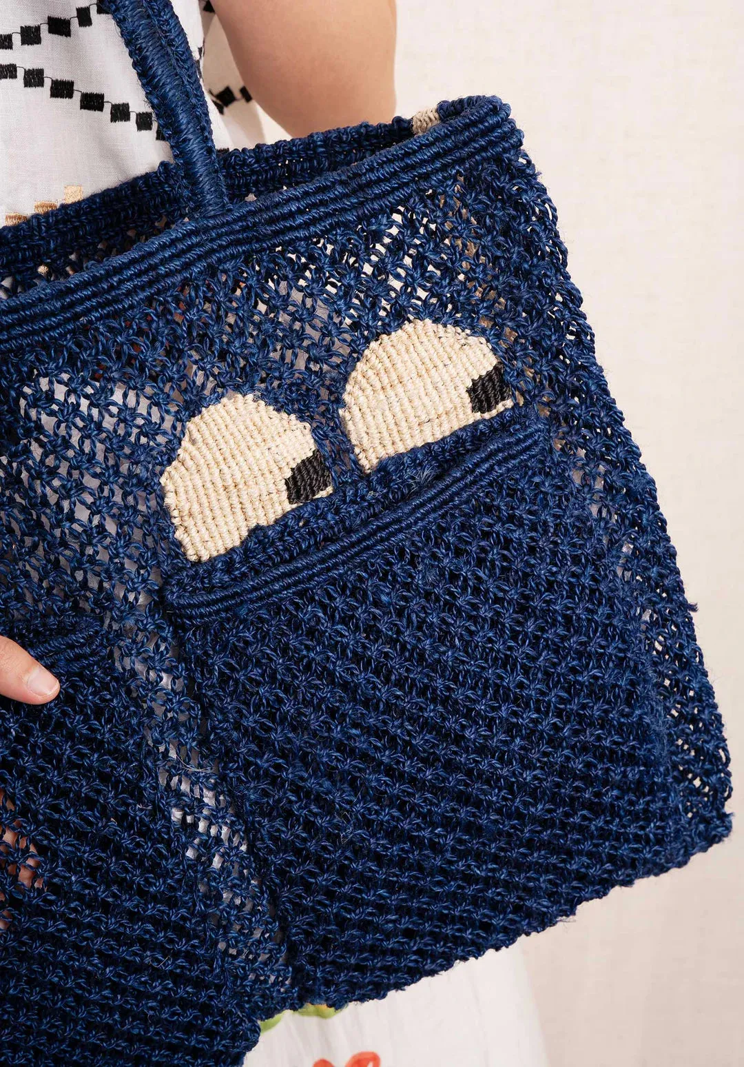 The Harvey Eyes Indigo Tote