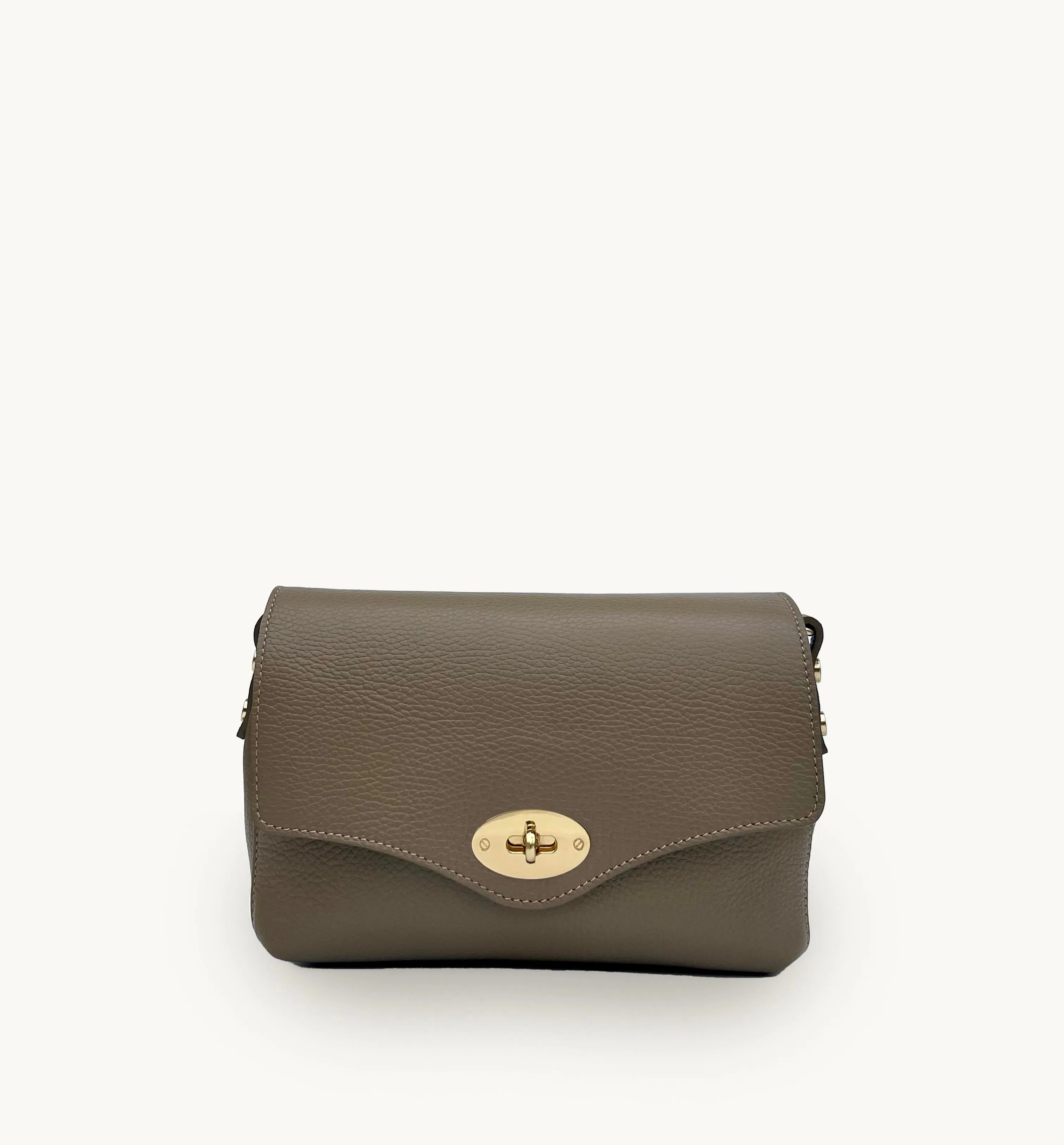 The Maddie Midi Mushroom Leather Bag